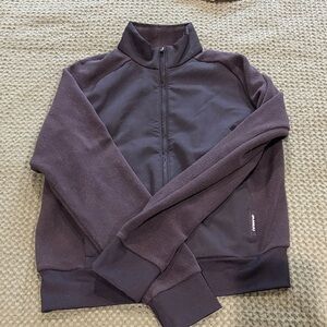 Black Full-Zip Jacket Jaannuu scrub fleece